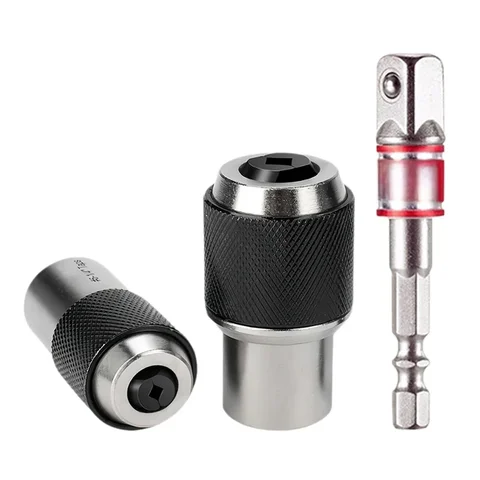 2Pcs/3Pcs Tap Socket Set, M2-M6/M8-M12 Square Tap Sockets, Compatible with Electric Drills, 3/ 8inch Square Drive Interface, with Hex Shank Adapter for Super Versatility, Used for Processing Threads with Square Shank Taps