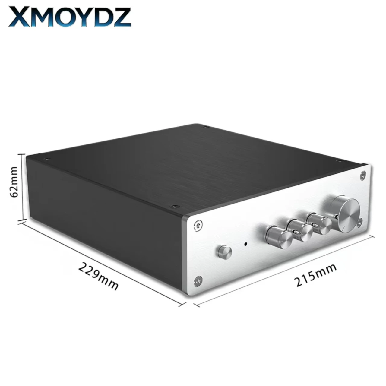 Preamplifier Chassis All CNC Machined Brushed Anodized Aluminum Alloy HiFi DIY Audio Enclosure Tube Preamp DAC Case 215*62*229mm