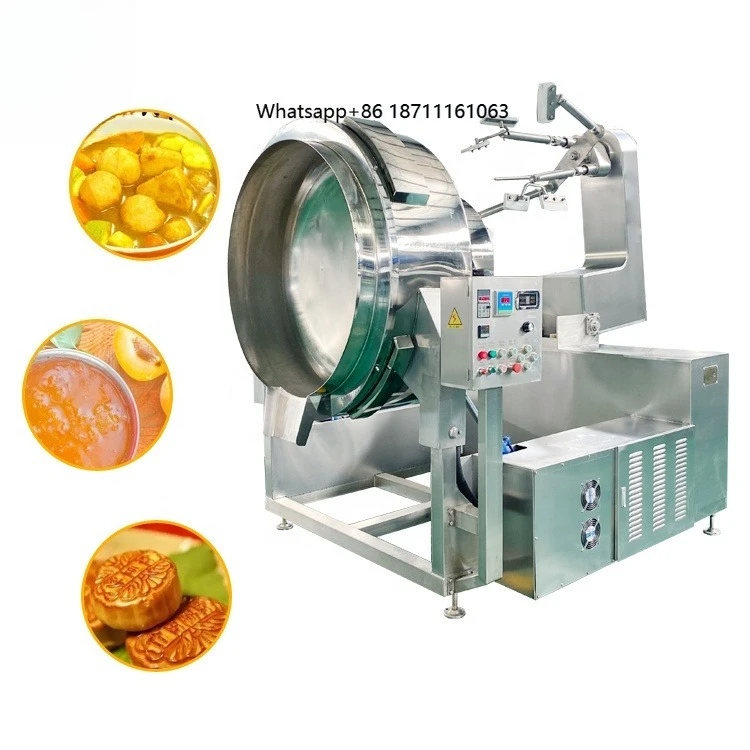 Stainless Steel 304  Industrial Planetary Paste Food Grain Cooking  Machine Mixer