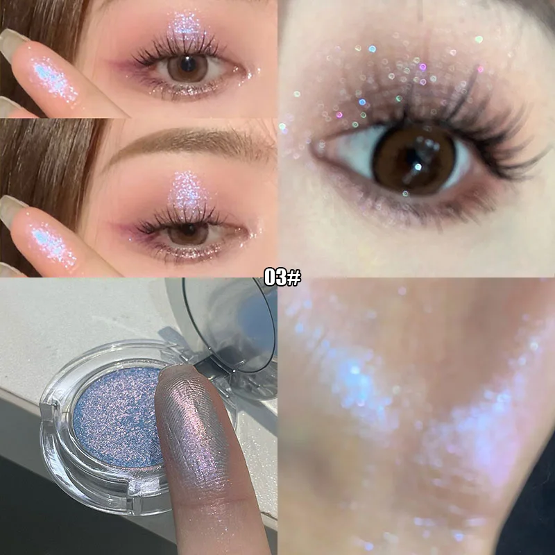 مع مرآة، ألماس، جليتر، ظلال عيون هايلايتر، لوحة تحديد، تفتيح البطاطس المهروسة، رقيقة وطويلة الأمد