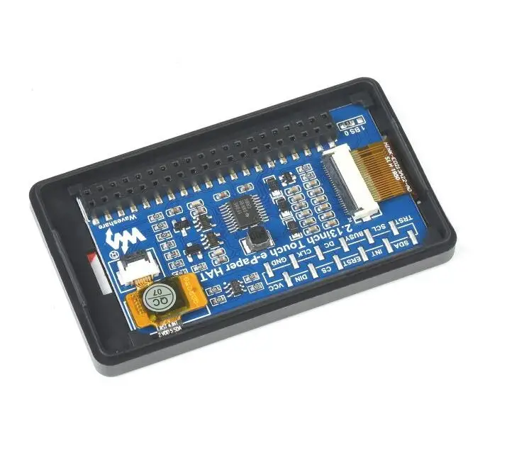 Waveshare 2.13inch Touch e-Paper HAT (with case)，E-Ink Display for Raspberry Pi Zero, 250×122, ABS Case