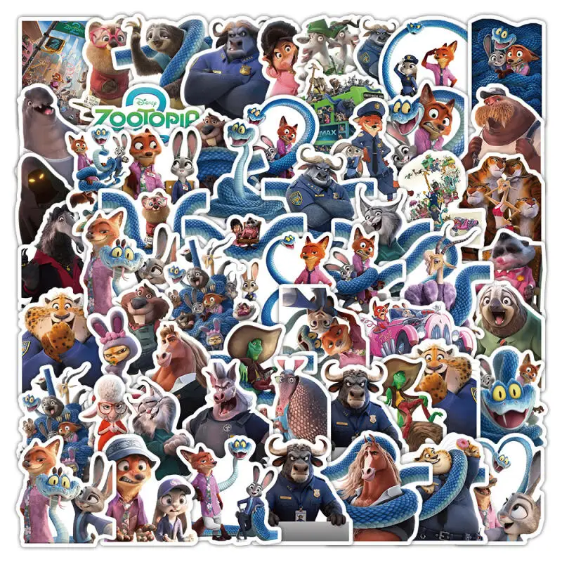 

Disney Zootopia Judy Hopps Nick Wilde Gary ПВХ наклейка Материалы Гука Чехол для телефона Персонализированное украшение в стиле граффити Подарок для пары