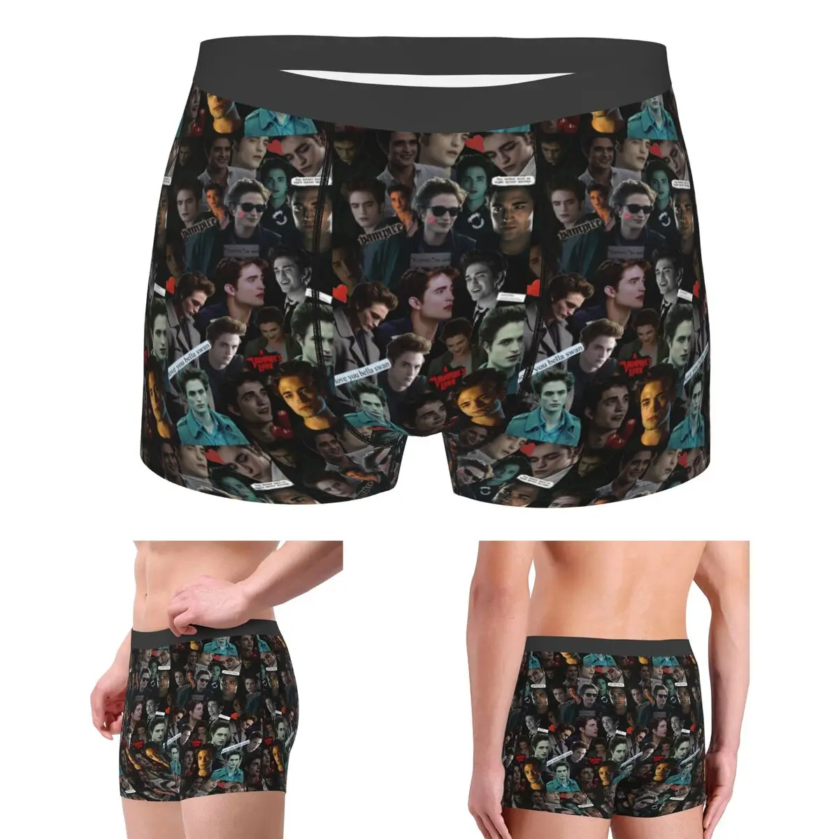 

Boxer Underpants Shorts Edward Cullen Twilight Panties Male Soft Underwear for Homme Man Boyfriend Gift