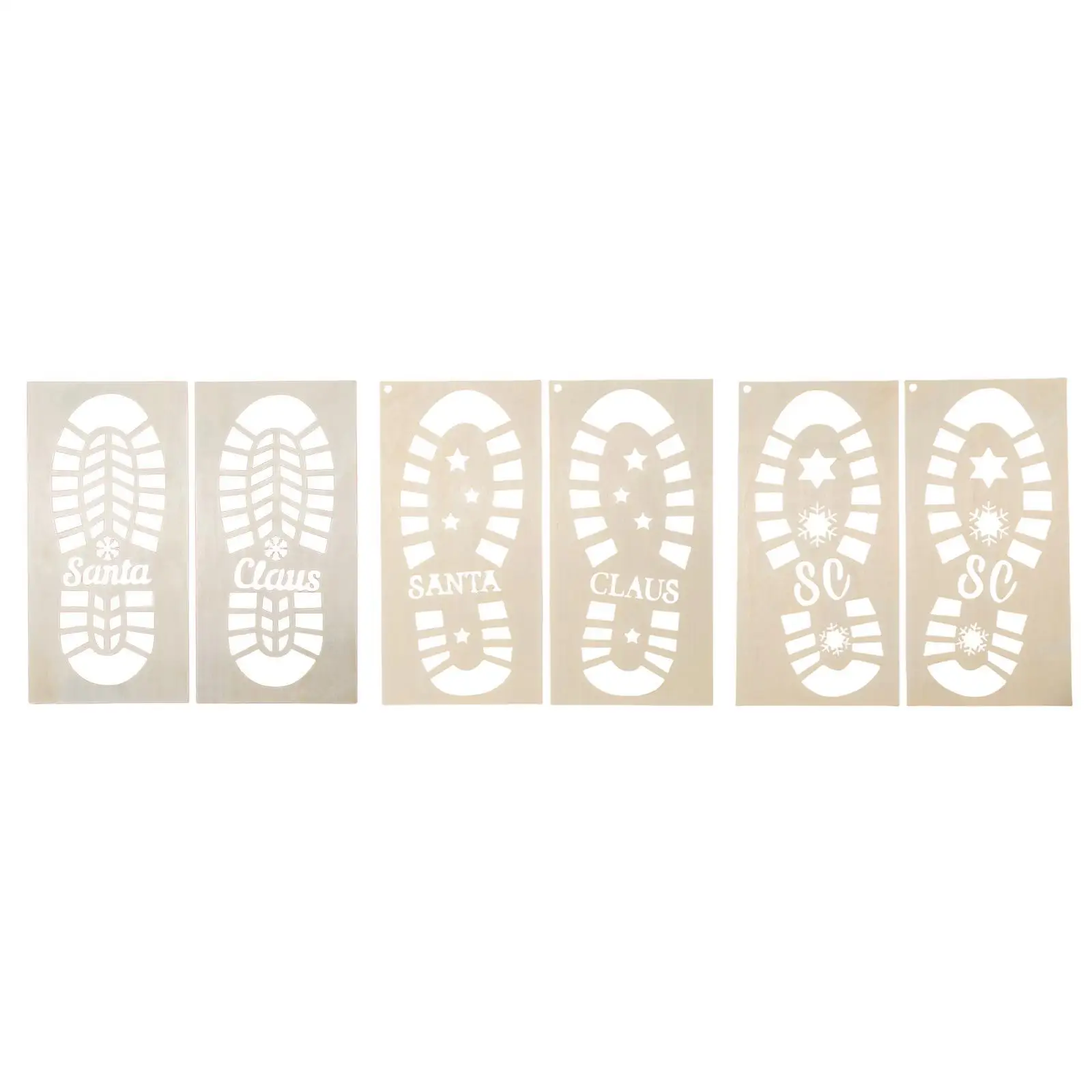 Santa Claus Foot Stencil Painting Template, Hollow Santa Boot Stencil for DIY