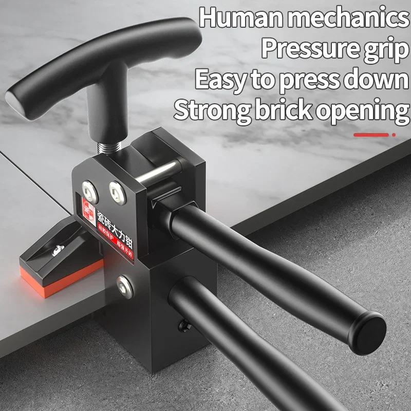 高耐久タイルニッパー、手動タイルカッターブレーカーツール、ポータブル多機能タイルスコアリングおよび切断アシスタント