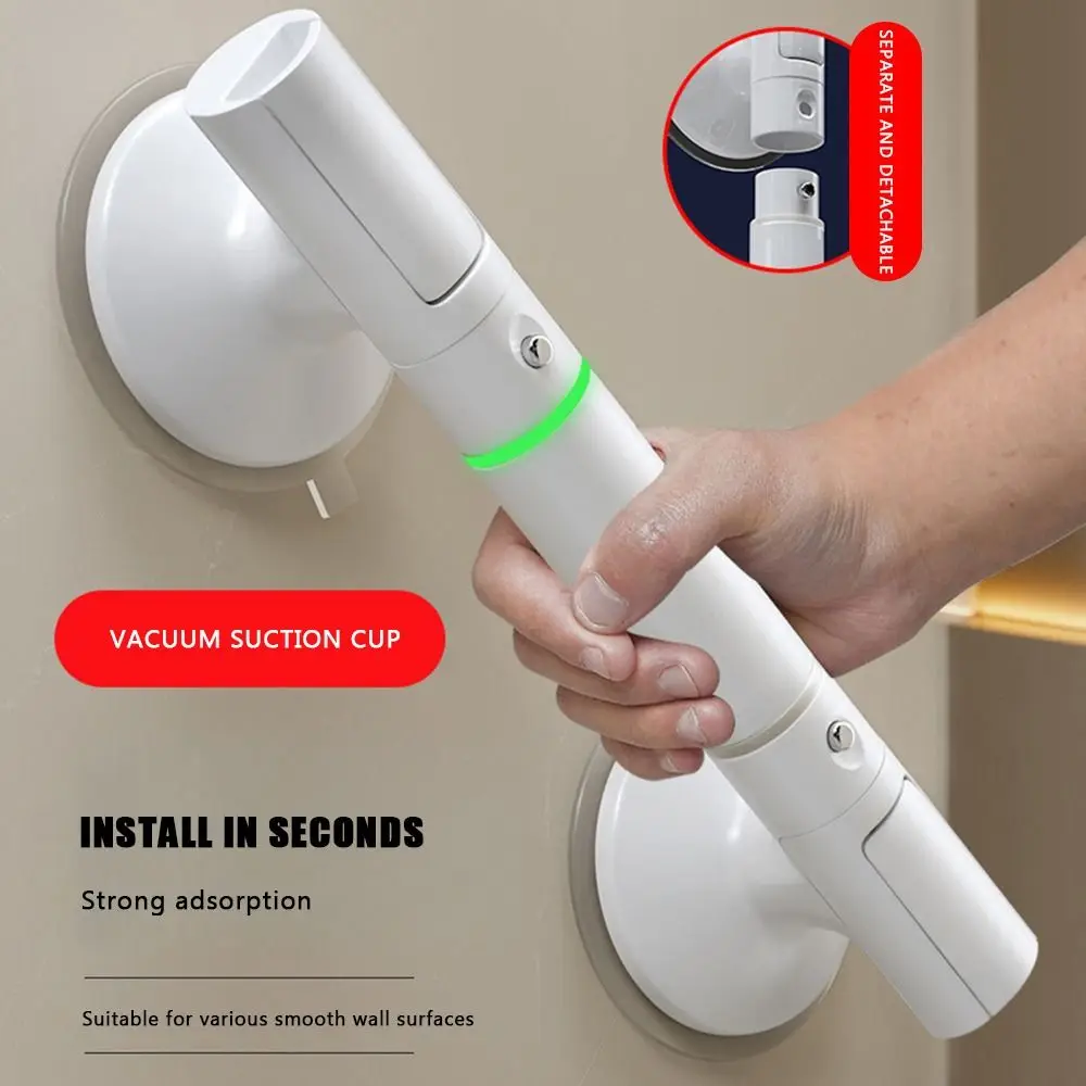 Anti-Slip Bathroom Safety Grab Handle, Stable Shower Tub Hand Grip Rail, Elderly Support Handrail Household Bath Safety Hardware