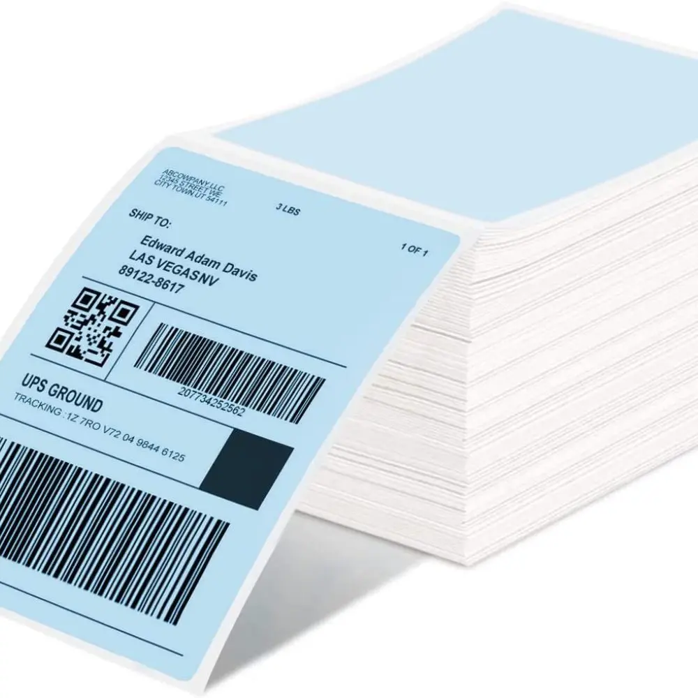 Adhesive Thermal Shipping Stickers For Phomemo Mailing Labels Direct Waterproof Barcode Address Tags Office Logistics Roll