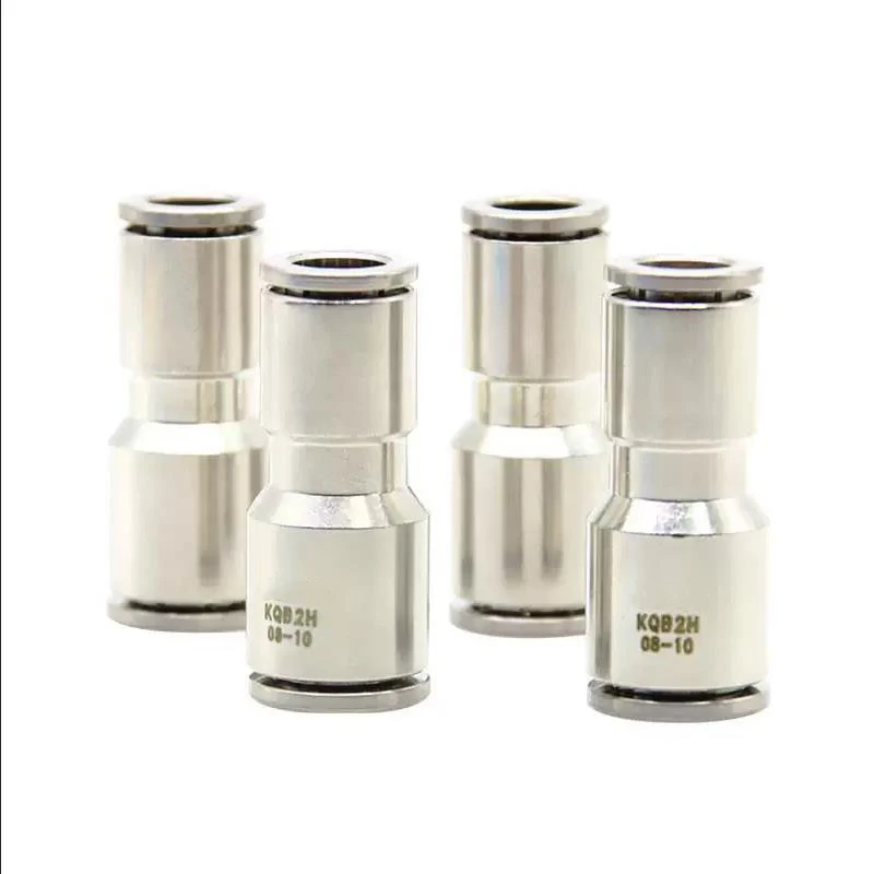 One-touch Fittings KQB2H08 KQB2H10 KQB2H12-01S 02S 03S 04S 10 12 14 16  Copper nickel-plated connector Metal KQB2H series