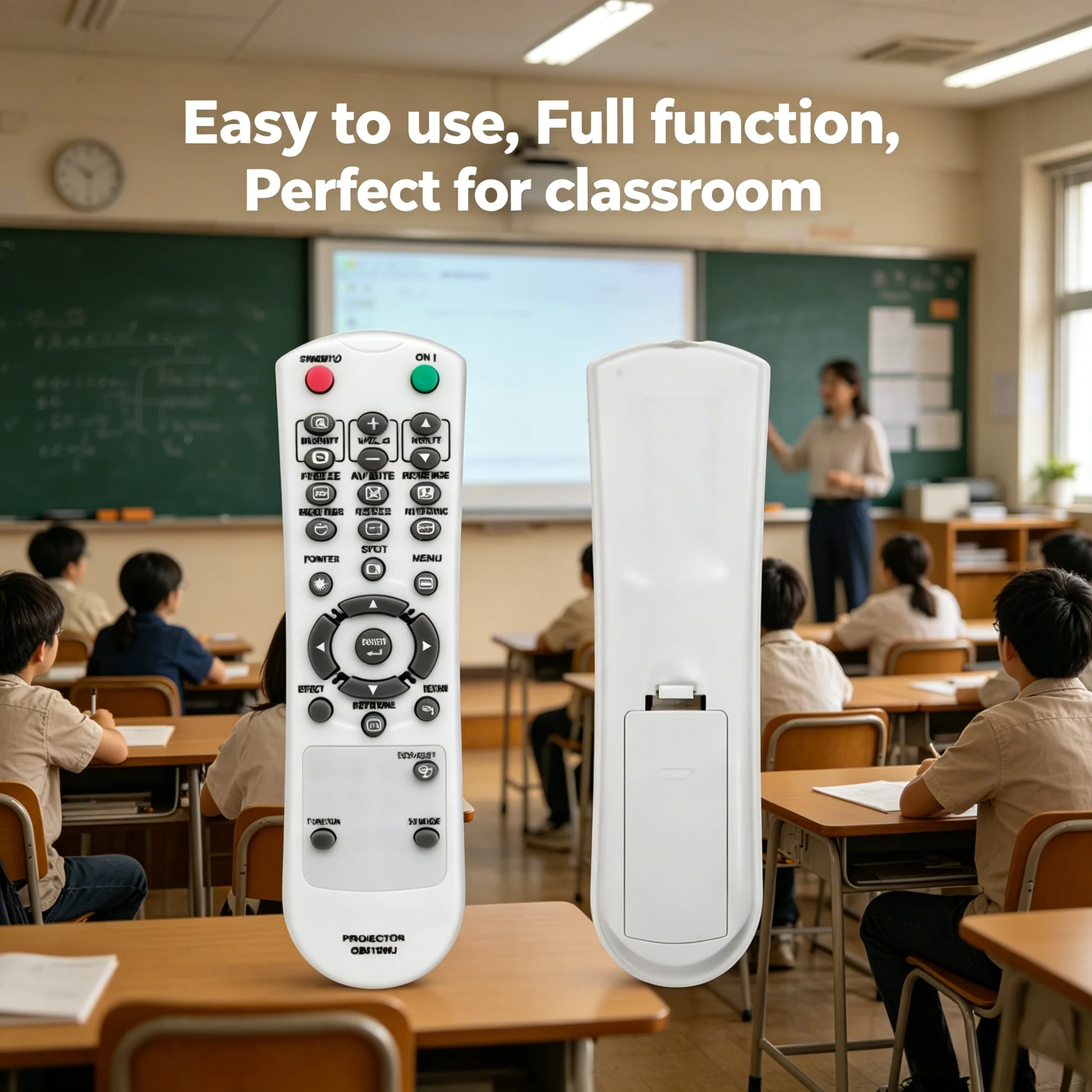 GB015WJ Sharp Projector Replacement Remote, Compatible GB086WJ GB118WJ GB125WJ Office Classroom Projector Controller