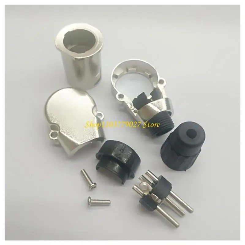 C4DF Adjustable 3 Pin XLR Female Male Connectors Cable Connector