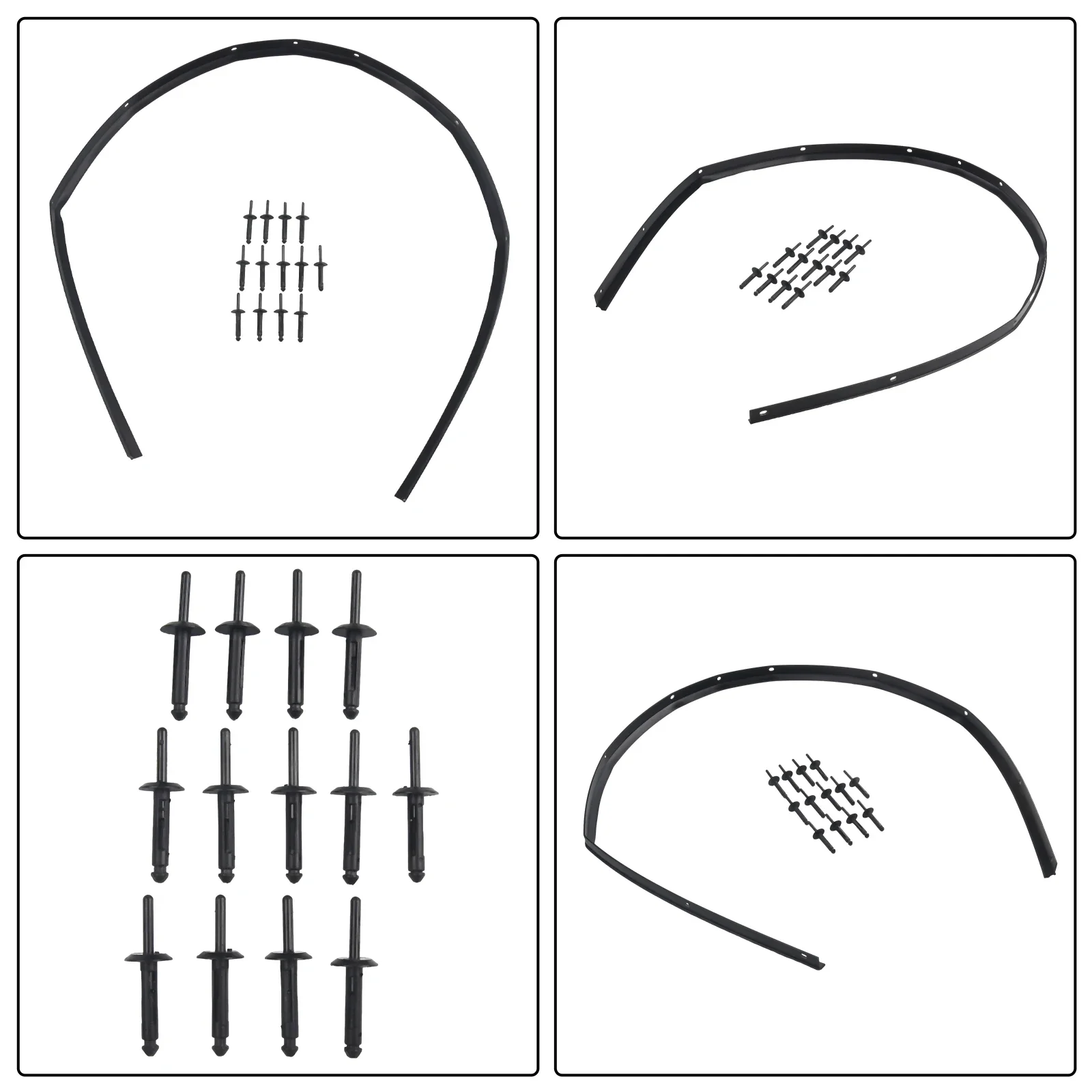 

1pc Front Fascia Bumper Hood Seal Waterproof With 12pcs Rivets 68051392AB For Dodge For Challenger 2008-22 Car Accessories