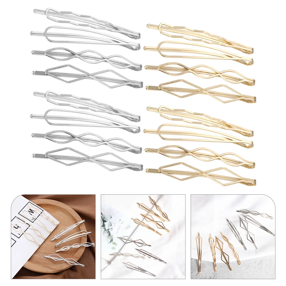 16pcs Metal Hairpins Girls Hair Clips Women Bobby Pin Hair Accessory Bride Hair Clips