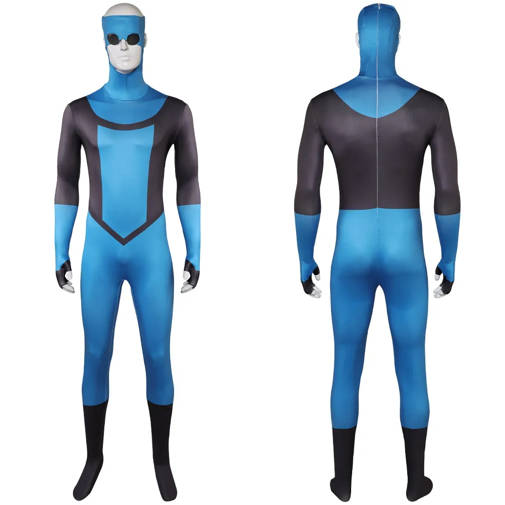 Invincible Mark Grayson Cosplay Fantasia Costume Zentai Jumpsuit for Adult Men Disguise Outfits Halloween Carnival Party Suit