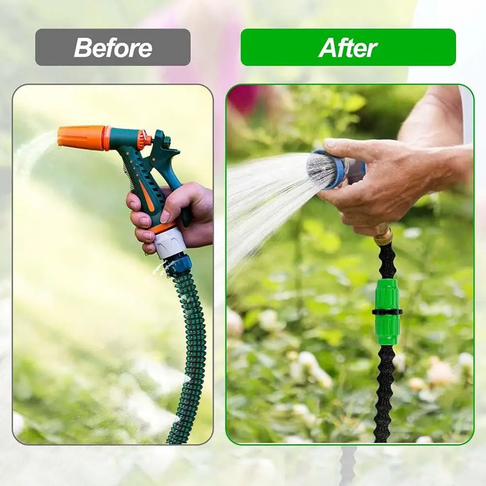 

with X-hose Retractable Garden Hose Repair Kit Easy Fix Expandable Garden Hose Repair Kit Durable Simple Installation for Most