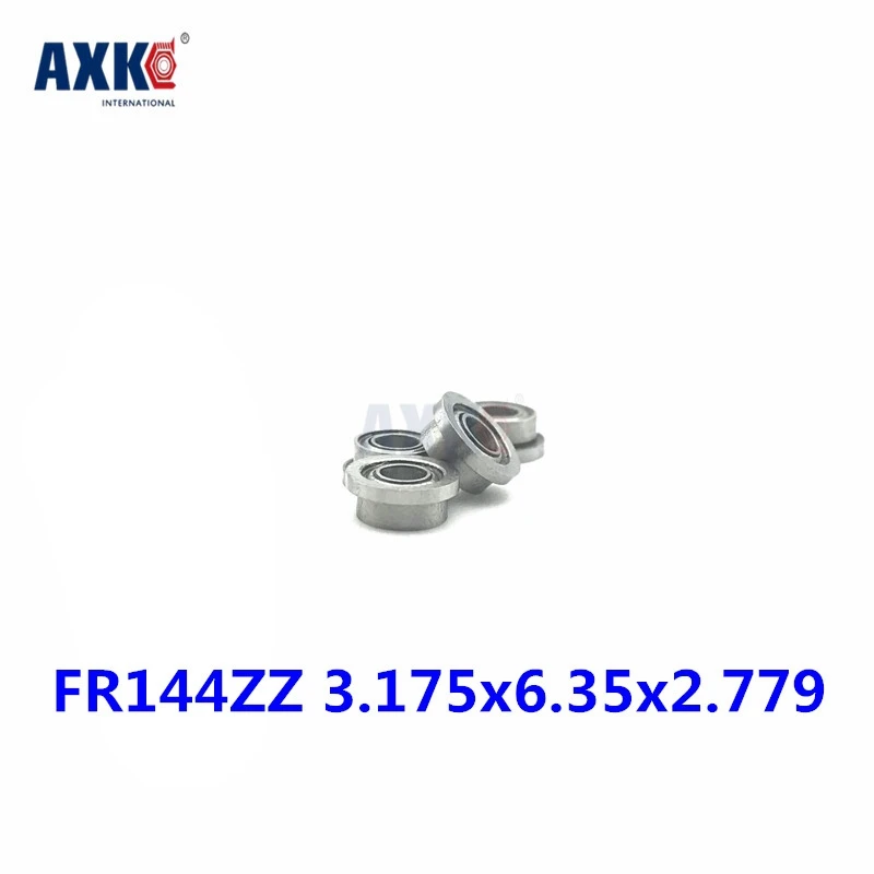 

100pcs Thrust Bearing 2025 High Quality FR144ZZ FR1442Z Flanged Ball Bearings 3.175x6.35x2.779 Inch 1/8' X 1/4' 7/64'