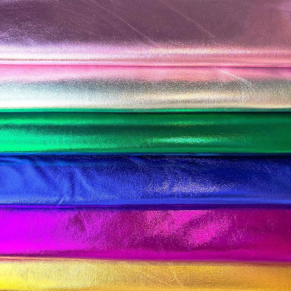 

4 Way High Elastic Spandex Fabric Gilding For Stage Performance Clothing Fabrics Toys Accessories Christmas Supplies Ingredients