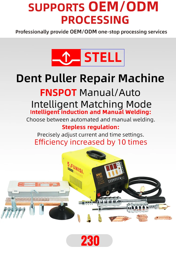 F230 Car Repair Equipment Factory Electric Dent Puller Spot Welder Stud Welding Machine For Steel Material view 4