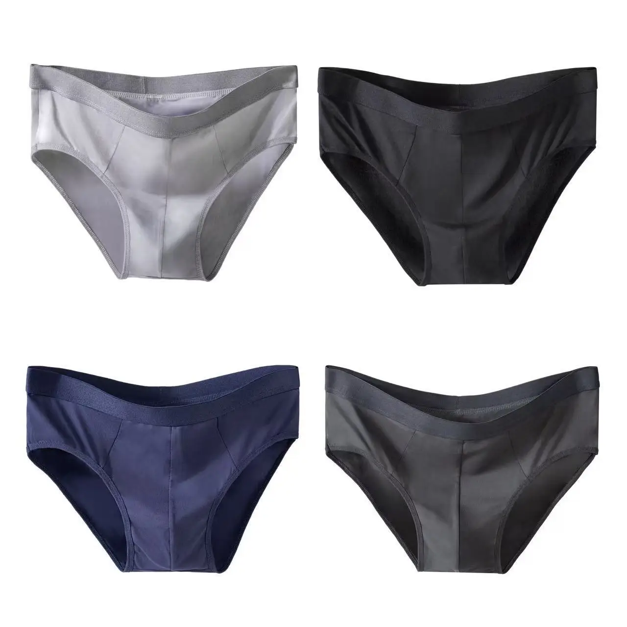 

4pcs Mens Sexy Briefs Teenager Sport Underwears Plus Size Fat Men's Underpant Panties Students Breathable Fashion Casual Panties