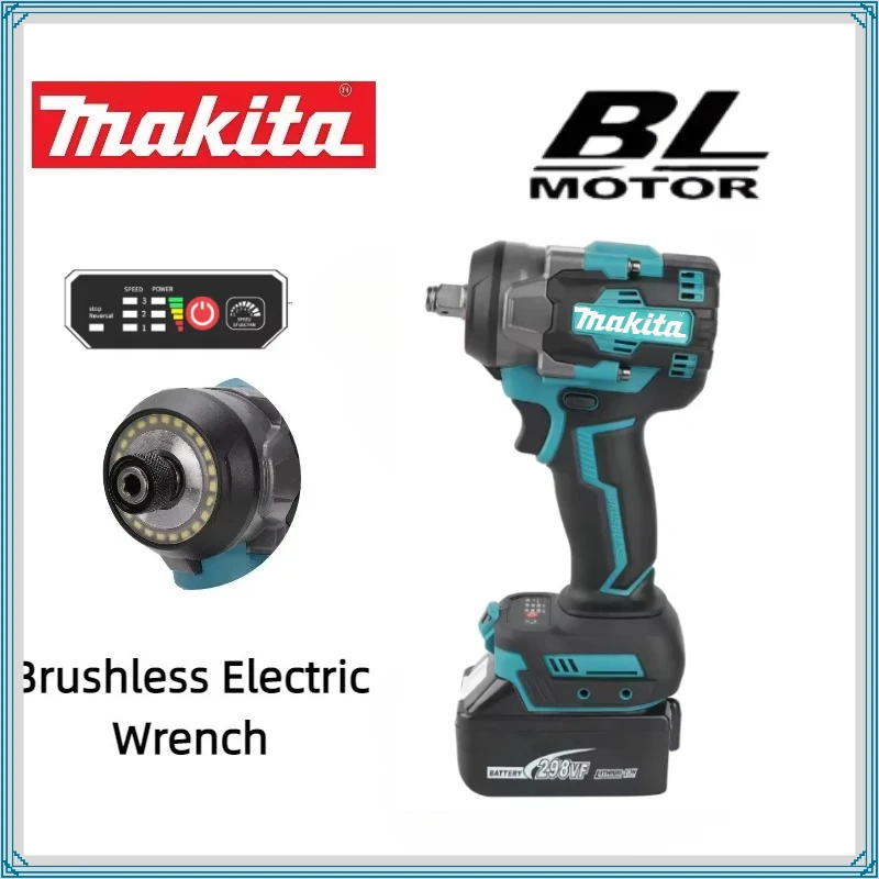 

Makita 3500IPM Driver Wrench High Concentricity Cordless Wrench High Torsion 550Nm Safe for Electrical Equipment Repair Tool