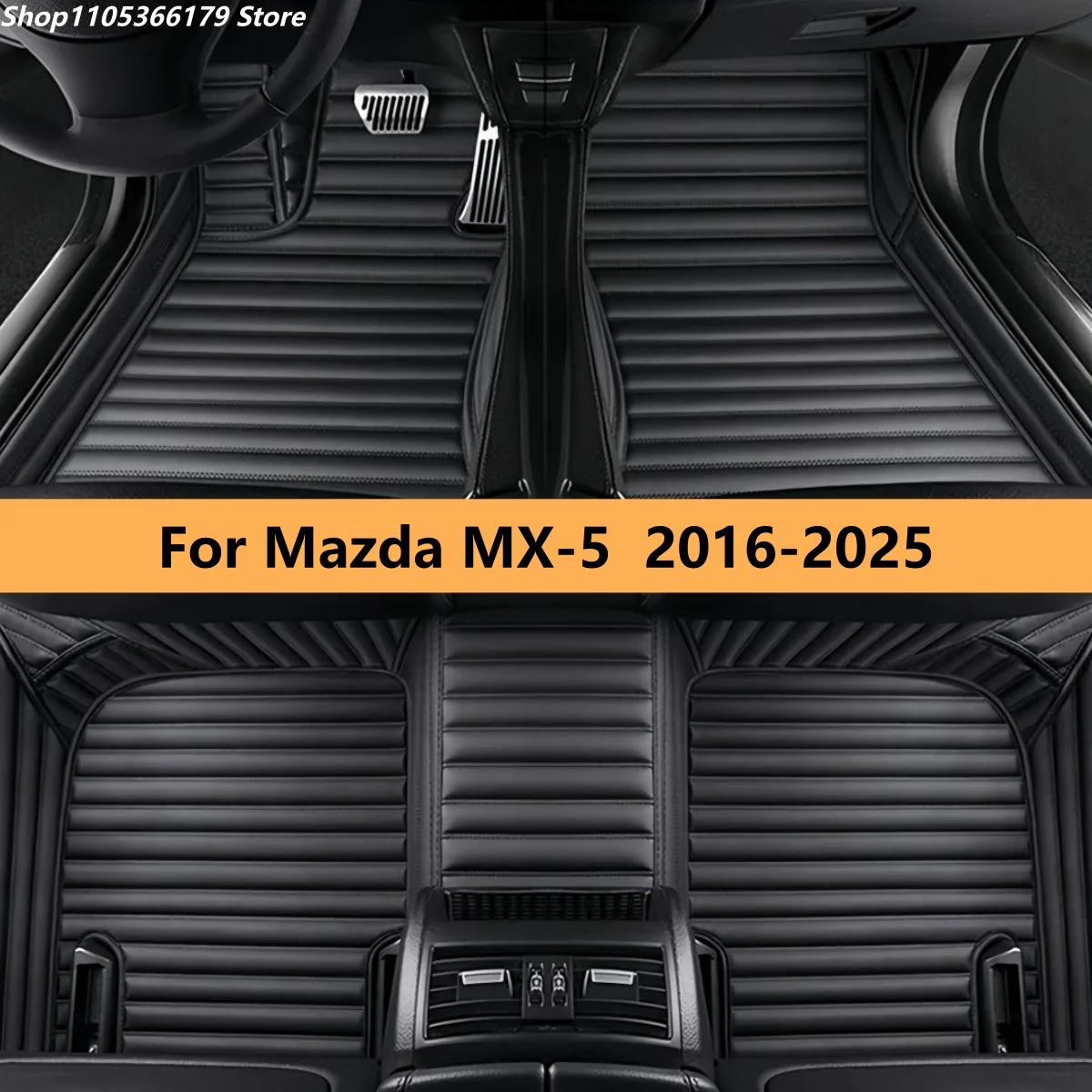 

Custom Car floor Mats Fit For Mazda MX-5 Miata ND 2016 2017 2018 2019 2020 2021 2022 2023 2024 2025 Car Foot Carpet