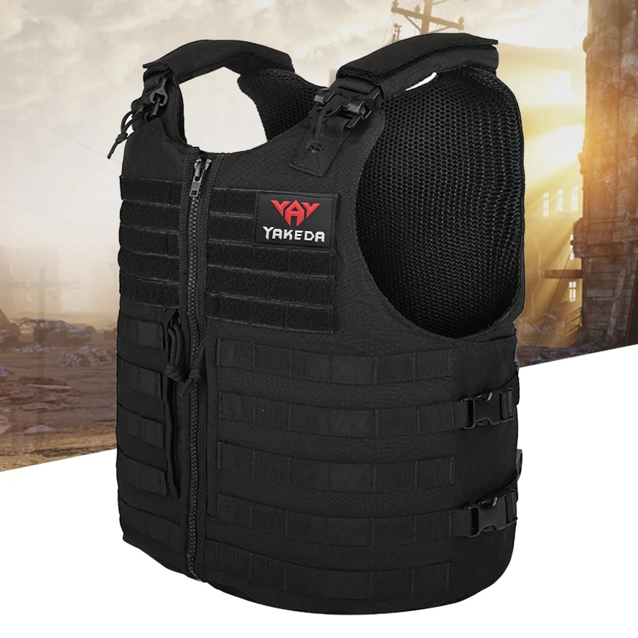 YAKEDA multifunctional honeycomb breathable and wear-resistant hunting vest MOLLE system can quickly remove the vest