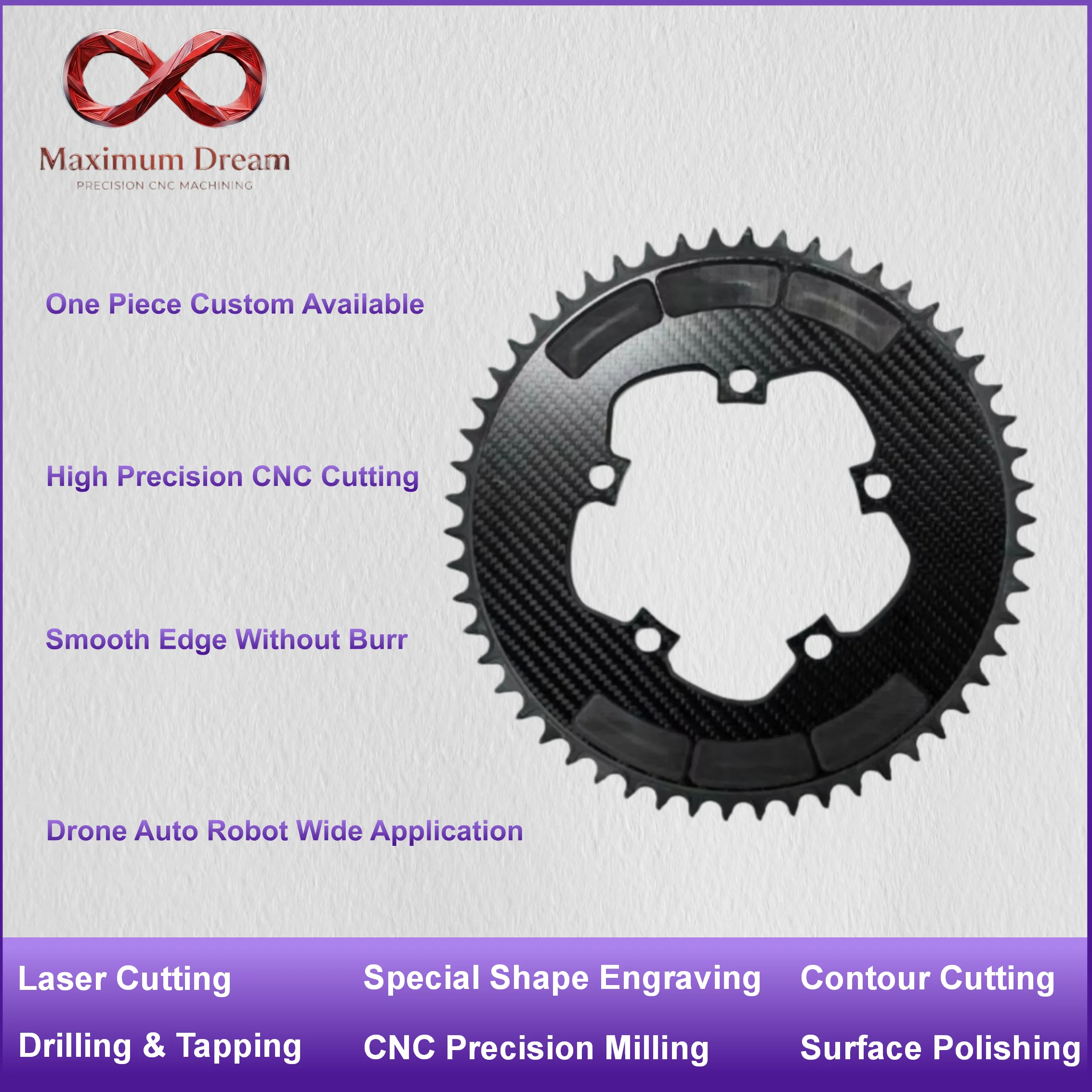 

Custom Cut 3K Carbon Fiber Plate Plain Twill Board for Industrial Automation Mechanical Parts