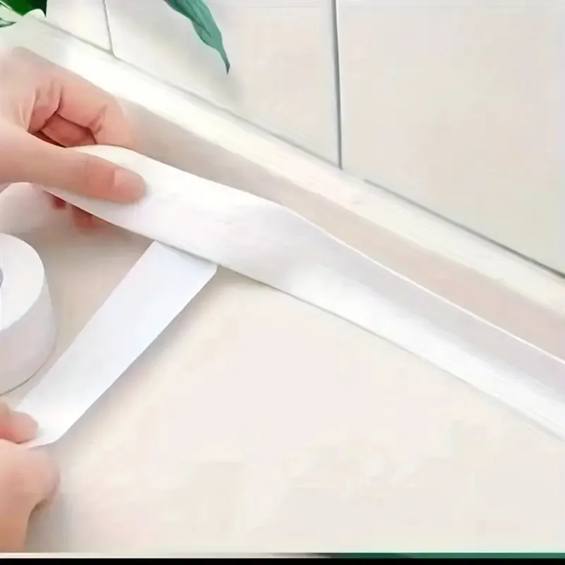3.2M Bath Caulk Tape Self Adhesive PVC Oil-Proof Kitchen Sink Edge Corner Wall Sticker Waterproof Toilet Sealing Strip Tape