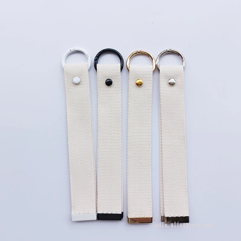 21cm Length Popular Korea Blank Keychain Strap Name Tag for DIY Patch Iron On Personal Key Chain