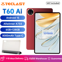 Teclast T60 Ai Tablet Allwinner A733 Octa-Core 6GB RAM 128GB ROM 12-inch 2K HD TDDI Display Android 15 WiFi6 8000mAh 13MP+5MP
