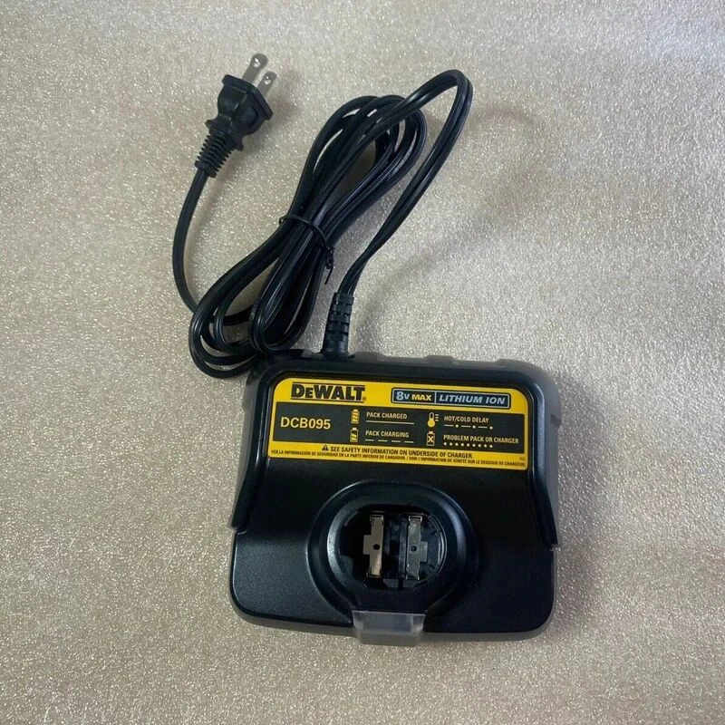 DEWALT DCB095 8V MAX Lithium Battery Charger LED Indicator Light Fast Charging Power Tool Accessories