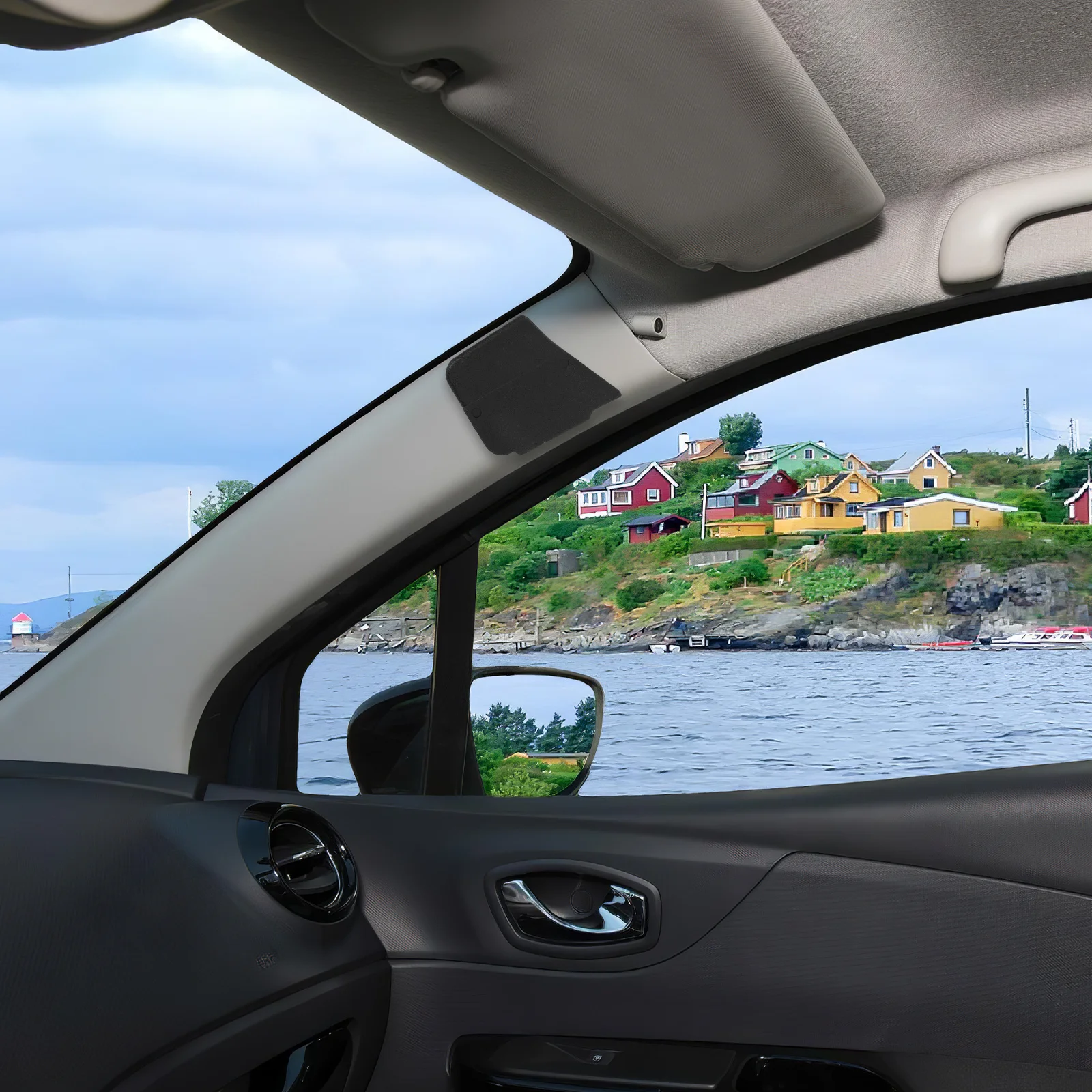 

4 шт. клейкие автомобильные коробки для хранения, многофункциональный органайзер для приборной панели, A-стойка, хранилище мелких предметов, совместимый с различными