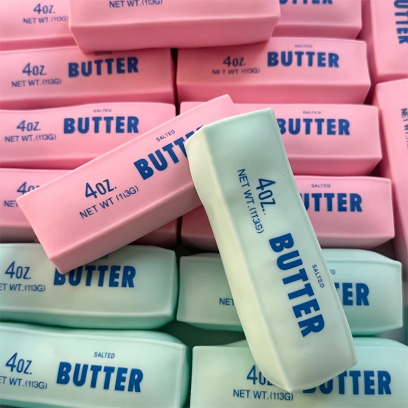 Building Block Butter Strawberry Stick Fidget Toy ASMR Sound Sensory Soothing Stress Anxiety Autism ADHD Decompression Gift