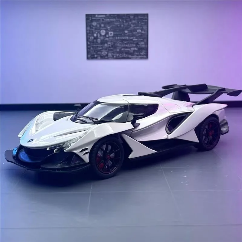 

1:24 Apollo IE Intensa Emozione Alloy Sports Car Model Diecast Metal Racing Super Car Model Simulation Sound Light Kids Toy Gift