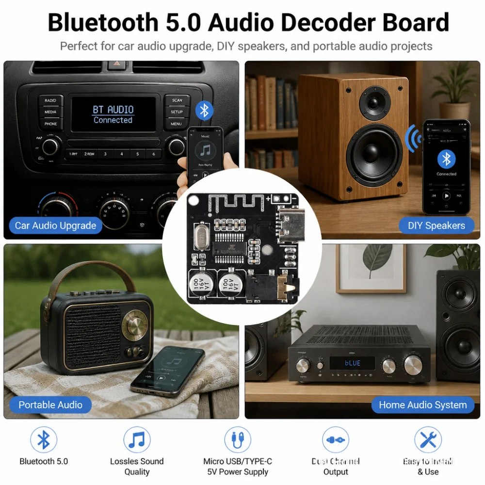 VHM-314 Bluetooth 5.0 Audio Module MP3 Player