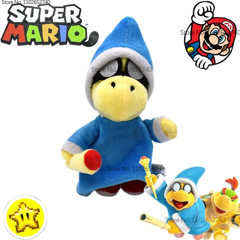 18CM Super Mario Kamek Soft Plush Stuffed Doll Toy Game Periphery Room Decoration Children's XMAS Birthday Gift