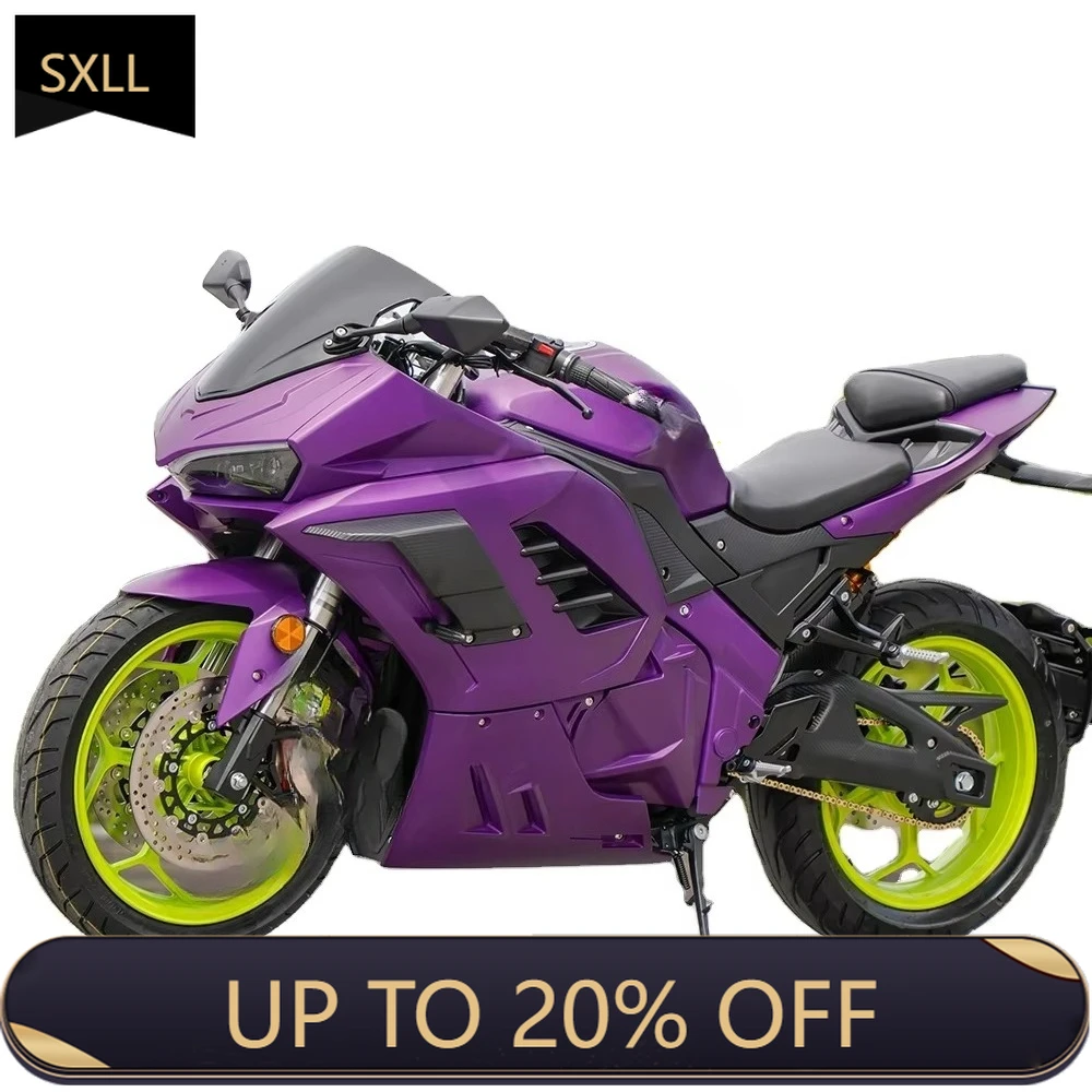 

Электромотоцикл SXLL, максимальная скорость 130 км/ч, максимальная мощность 5000 Вт/час, максимальное напряжение 72 В, 100 ампер-часов, литиевая батарея 3-секционная.