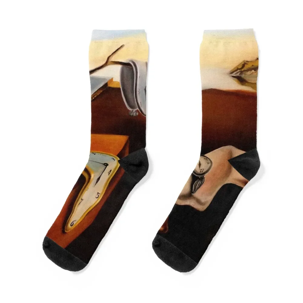 

Salvador dali original paintings surrealism Socks cool Non-slip gym moving stockings Mens Socks Women's