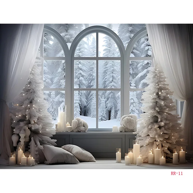 Merry Christmas Day Gift Photography Backdrops Props Indoor Decoration Winter Wonderful Xmas Eve New Year Background RD-07