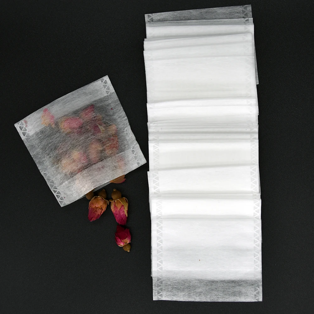 Free Shipping! 75 X 80mm New PLA Biodegraded Filters Infuser Fold Close Heat Seal Tea Medicine Powder Bags