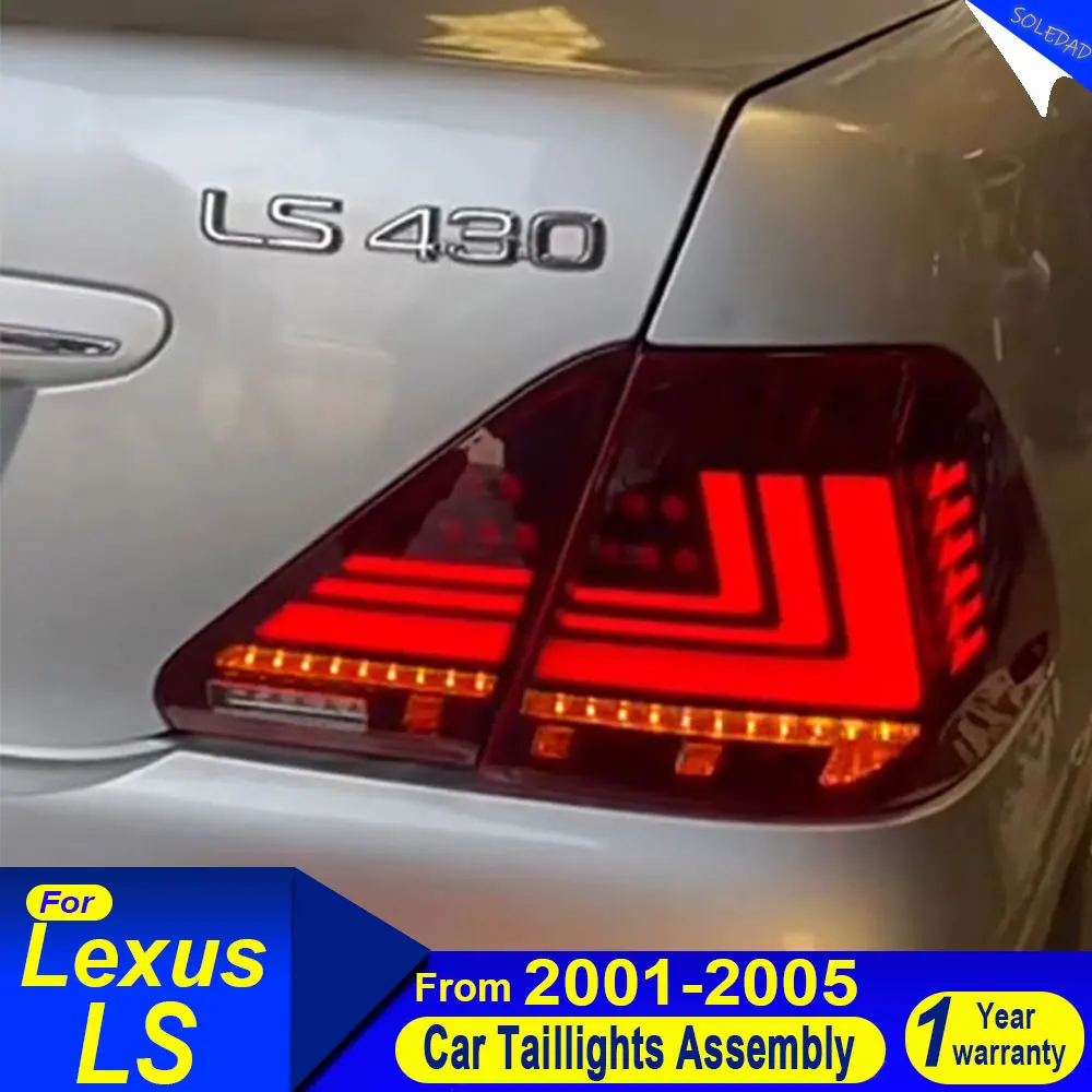 Car LED Tail Lights for Lexus LS LS430 2001 2002 2003 2004 2005 2006 Rear Lamp Dynamic Driving Light Sequence Light