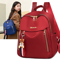 Large Capacity Women Backpacks Simple Black Travel Bag Solid Harajuku Student Schoolbag Casual Woman's Nylon Small Backpack