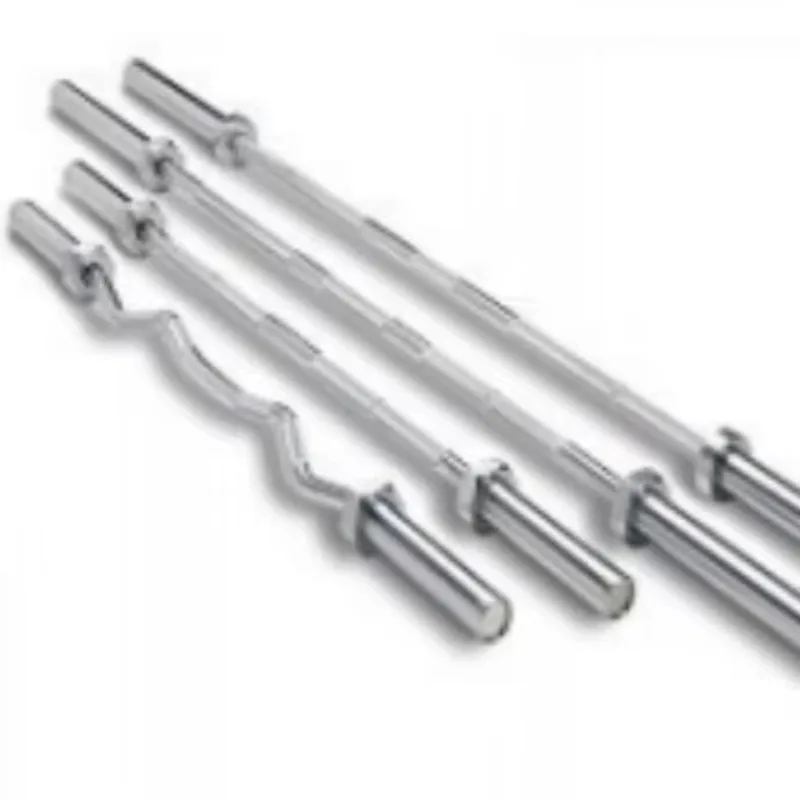 Straight/Curved Steel Barbell, Home & Gym Weight Lifting Fitness Bar