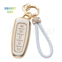5 Buttons for Ford Edge Explorer Escape Focus Taurus Flex for Lincoln MKS MKT MKX MKZ Navigator TPU Car Key Case Cover Shell Fob
