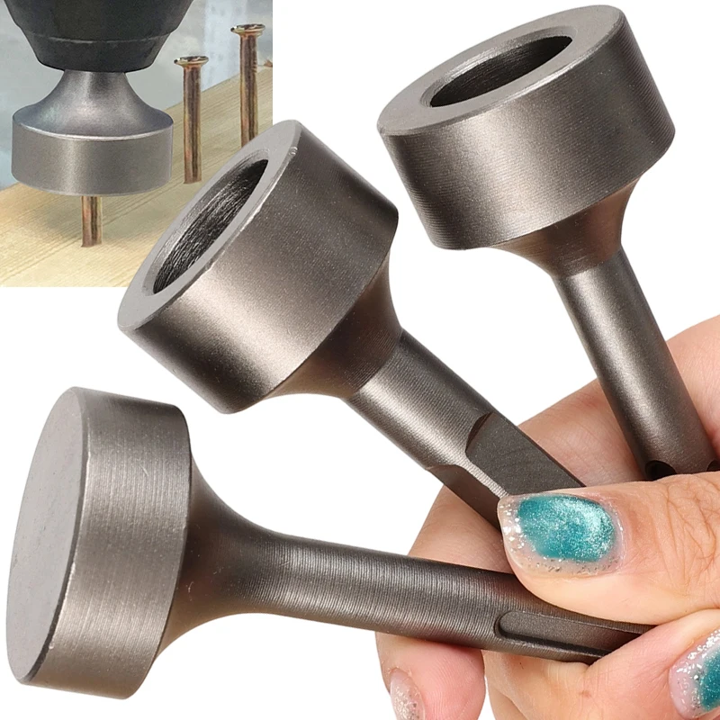 

Pile Driving Hammer Heavy Duty Head Ground Rod Driver Drill Bit Earth Stake Grounding Impact Electric Hammer Joints 19/21/35mm