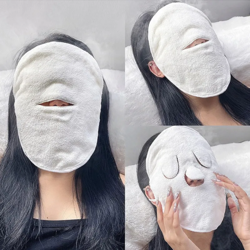 Wiederverwendbares, sanftes Handtuch für heiße Kompresse, hängendes Ohr, weich, hautfreundlich, Dampfheizung, heiße Kompresse, Gesichtstuch, nasse Kompresse, Gesichtstuch