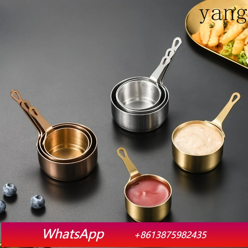 

LMM stainless steel sauce cup with dipping dish Western restaurant steak sauce cup