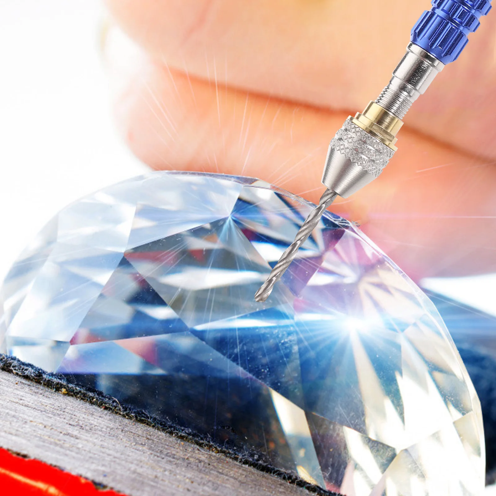 

1Set Hand Drill Manual Set with Three-Jaw Chuck for Resin Beeswax Precision Crafting Tools Watch Repair Tools