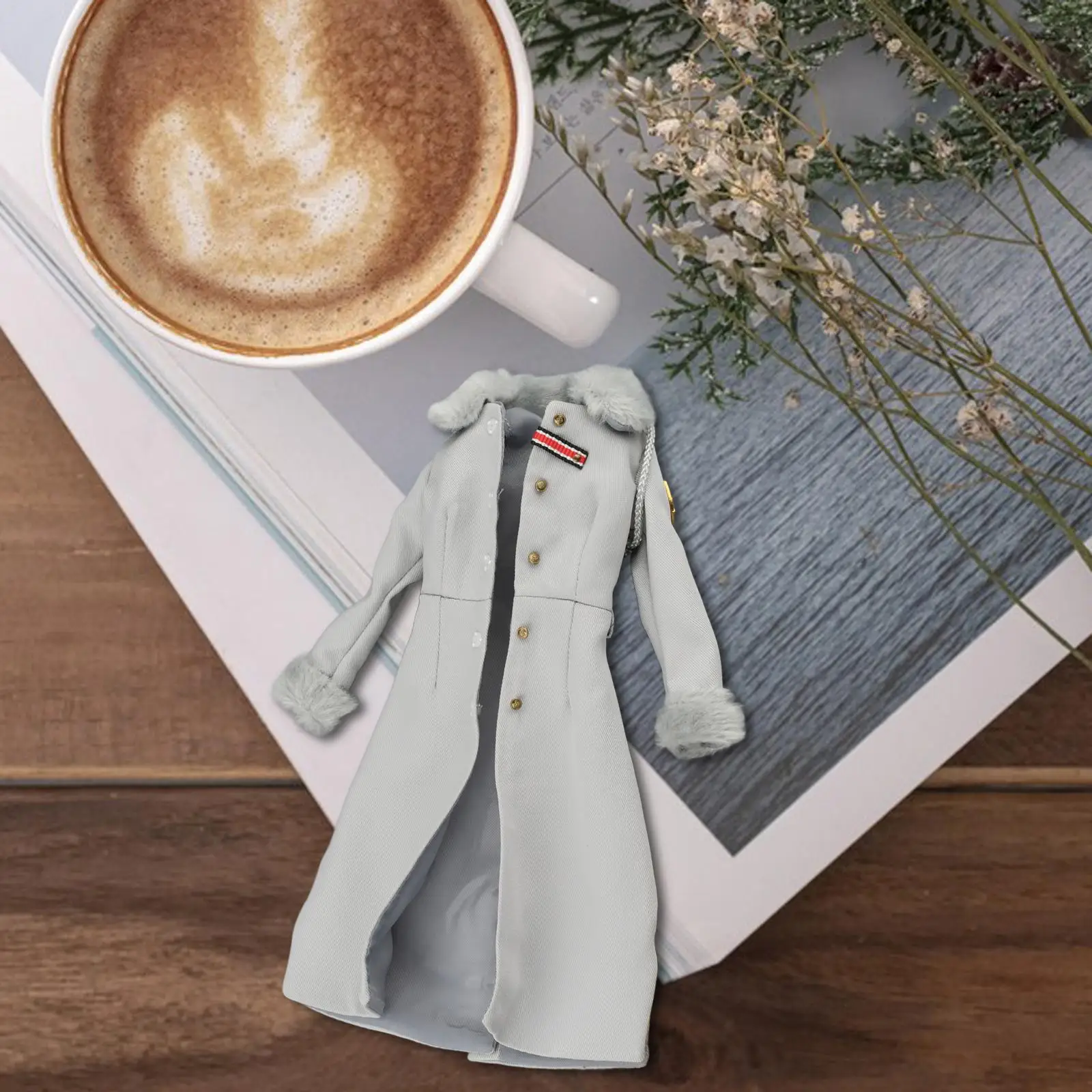 

Female Doll Coat 1/6 Scale Figure Clothes Scene Photo Prop Educational Toy Overcoat Action Figures Jacket for Club Household