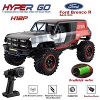 MJX Hyper Go H12P 1/12 Scale 4WD Brushless RC Car Ford Bronco Baja 4x4 Off-Road 2.4G Remote Control Vehicle with 12km/H Speed