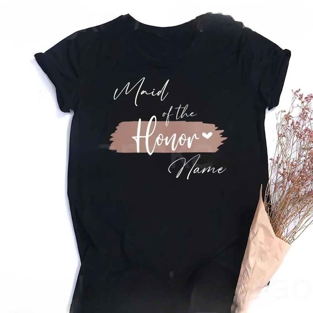 Personalised Hen Party Shirts Custom Name Team Bride T-Shirt Bridal Bachelorette Party Friends Family Outfit Bridesmaide Tee Top